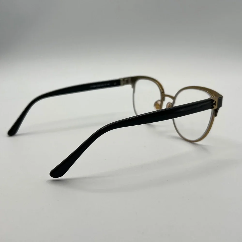 Tory Burch Black Gold Metal Eyeglasses Frames TY1054 3100 50 18 140 Case‎